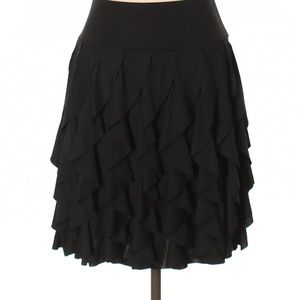 I.N.C Silk Ruffles Mini Skirt